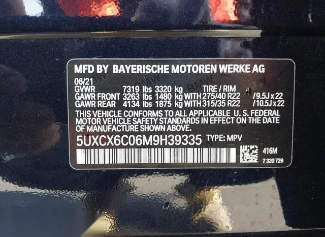 5UXCX6C06M9H39335 2021 2021 BMW X7- M50I 9