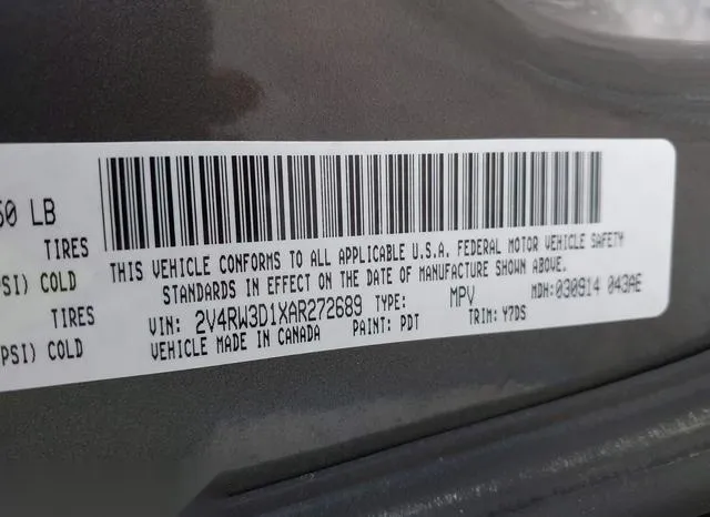 2V4RW3D1XAR272689 2010 2010 Volkswagen Routan- SE 9