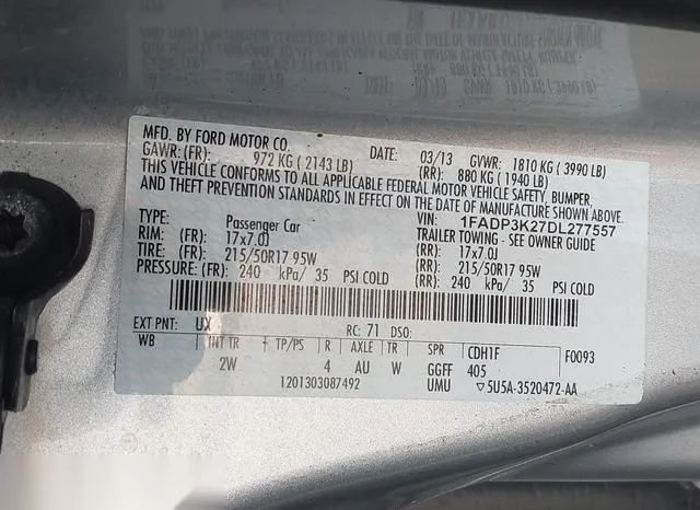 1FADP3K27DL277557 2013 2013 Ford Focus- SE 9