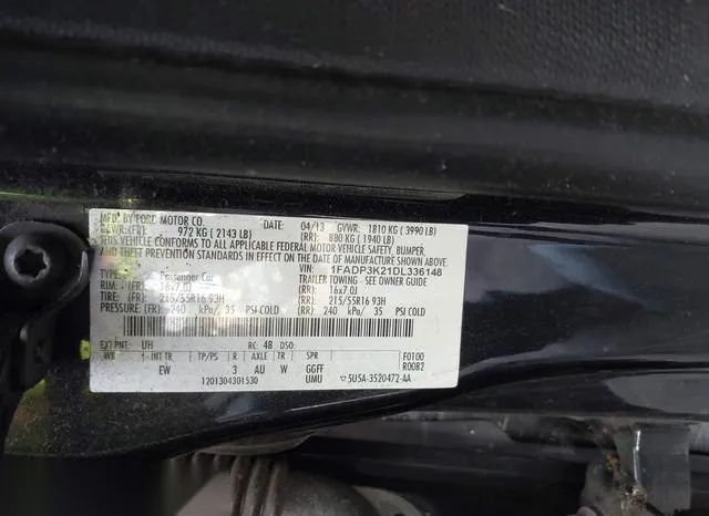 1FADP3K21DL336148 2013 2013 Ford Focus- SE 9