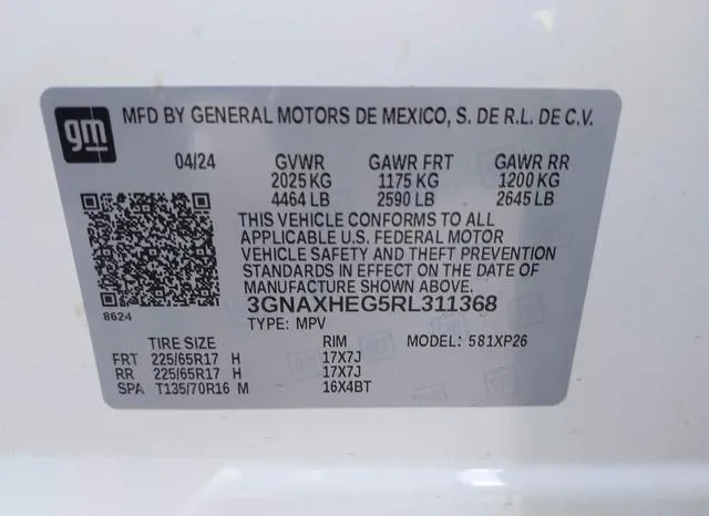 3GNAXHEG5RL311368 2024 2024 Chevrolet Equinox- Fwd Ls 9