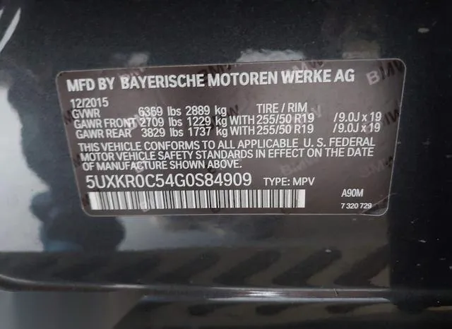 5UXKR0C54G0S84909 2016 2016 BMW X5- Xdrive35I 9