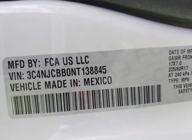 3C4NJCBB0NT138845 2022 2022 Jeep Compass- Latitude Fwd 9