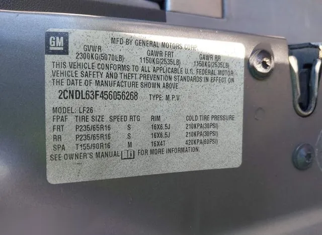 2CNDL63F456056268 2005 2005 Chevrolet Equinox- LT 9