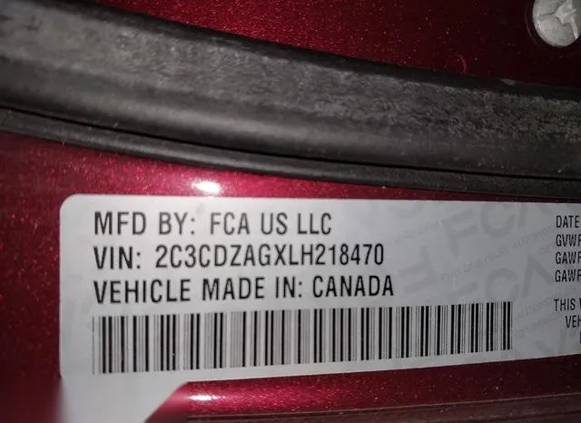 2C3CDZAGXLH218470 2020 2020 Dodge Challenger- Sxt 9