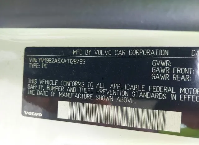 YV1982ASXA1128795 2010 2010 Volvo S80- 3-2 9