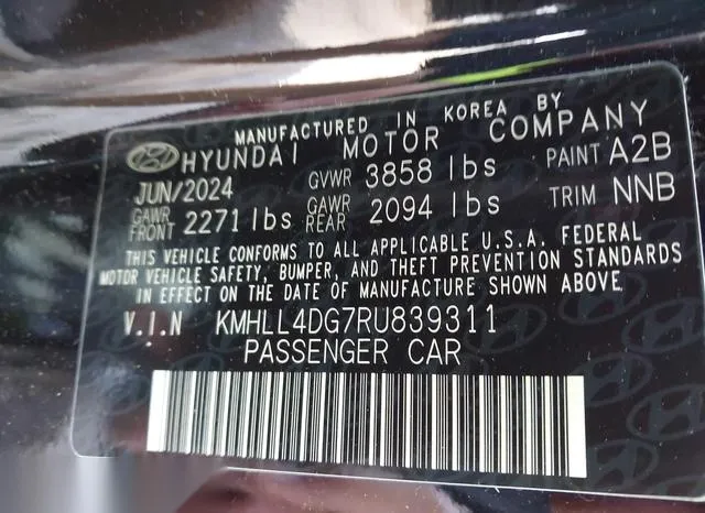 KMHLL4DG7RU839311 2024 2024 Hyundai Elantra- SE 9