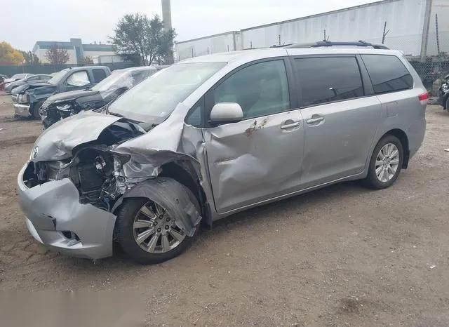 5TDDK3DC6CS032504 2012 2012 Toyota Sienna- Xle 7 Passenger 2