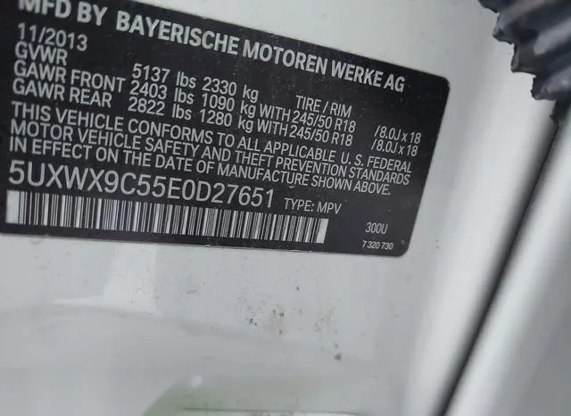 5UXWX9C55E0D27651 2014 2014 BMW X3- Xdrive28I 9