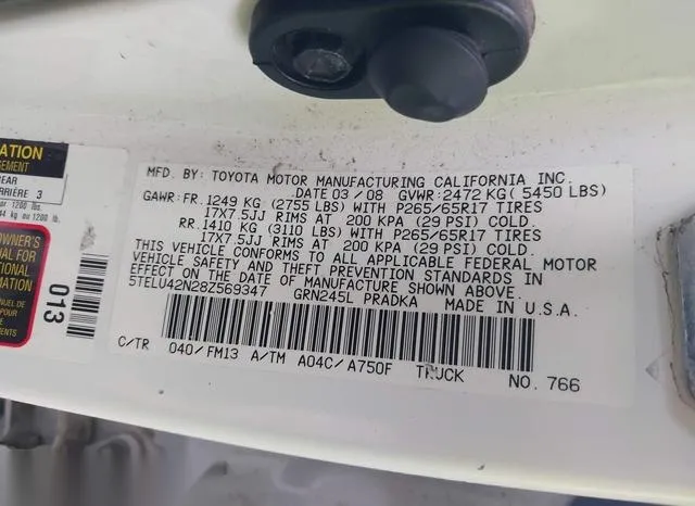 5TELU42N28Z569347 2008 2008 Toyota Tacoma- Double Cab 9