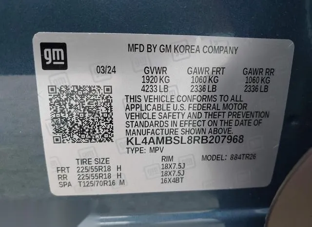 KL4AMBSL8RB207968 2024 2024 Buick Encore- GX Preferred Fwd 9