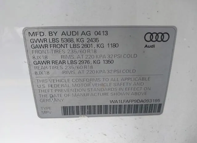 WA1LFAFP9DA093195 2013 2013 Audi Q5- 2-0T Premium 9