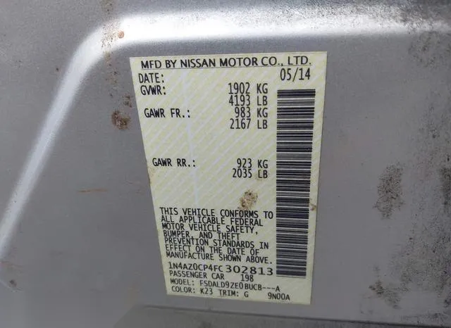 1N4AZ0CP4FC302813 2015 2015 Nissan Leaf- SV 9