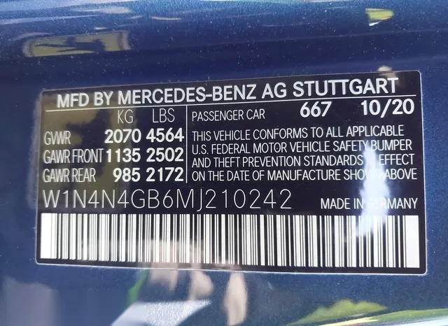 W1N4N4GB6MJ210242 2021 2021 Mercedes-Benz GLA 250 9