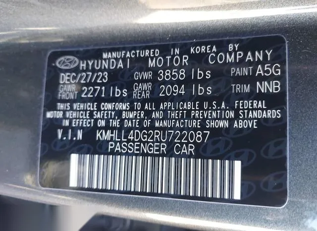 KMHLL4DG2RU722087 2024 2024 Hyundai Elantra- SE 9