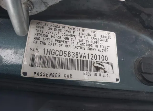 1HGCD5636VA120100 1997 1997 Honda Accord- LX 9