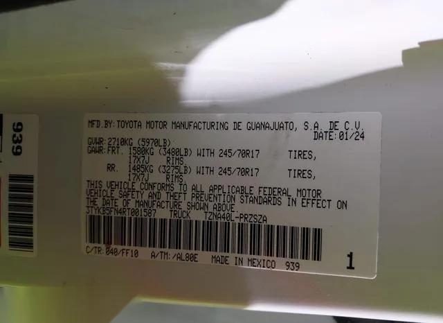 3TYKB5FN4RT001587 2024 2024 Toyota Tacoma- SR5 9