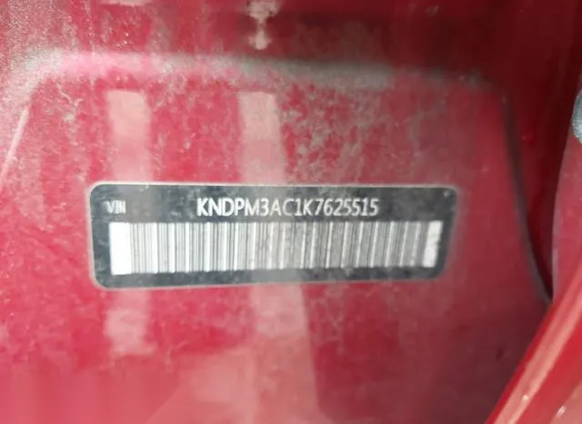 KNDPM3AC1K7625515 2019 2019 KIA Sportage- LX 9