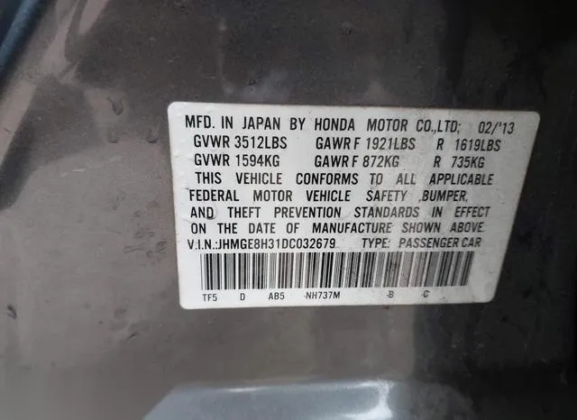 JHMGE8H31DC032679 2013 2013 Honda Fit 9