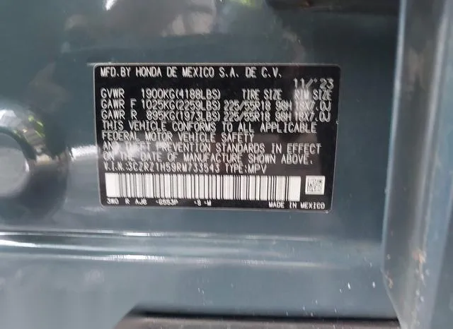 3CZRZ1H59RM733543 2024 2024 Honda HR-V 9