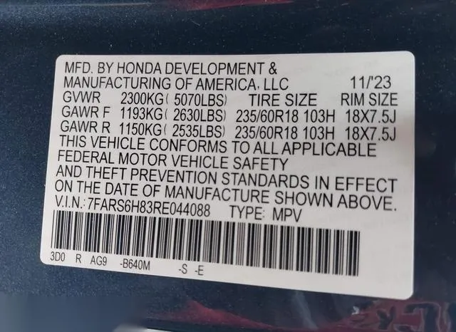 7FARS6H83RE044088 2024 2024 Honda CR-V- Hybrid Sport-L 9