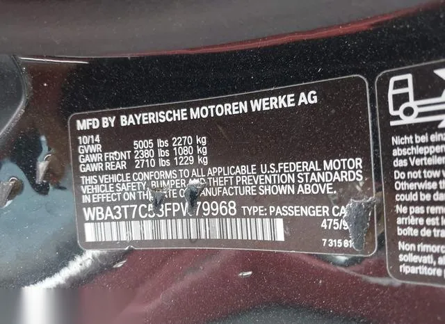 WBA3T7C58FPW79968 2015 2015 BMW 435I- Xdrive 9