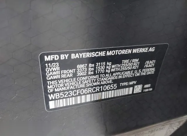 WB523CF06RCR10655 2024 2024 BMW IX- Xdrive50 9