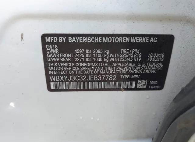 WBXYJ3C32JEB37782 2018 2018 BMW X2- Sdrive28I 9