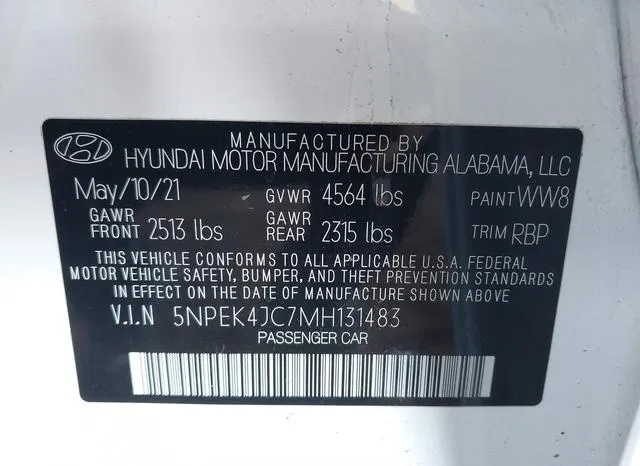 5NPEK4JC7MH131483 2021 2021 Hyundai Sonata- N Line 9