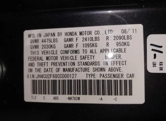 JH4CU2F68CC000127 2012 2012 Acura TSX- 2-4 9