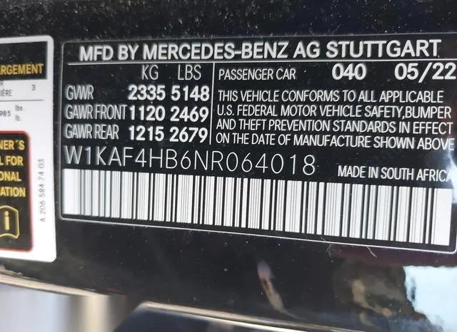 W1KAF4HB6NR064018 2022 2022 Mercedes-Benz C 300- 4Matic 9