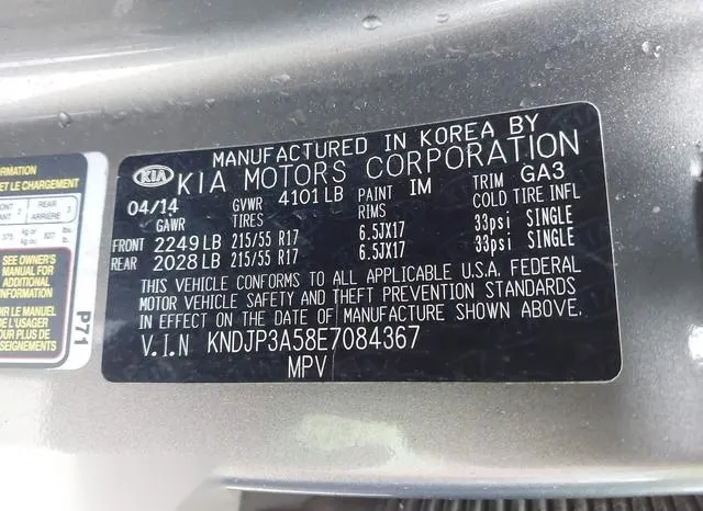 KNDJP3A58E7084367 2014 2014 KIA Soul- - 9