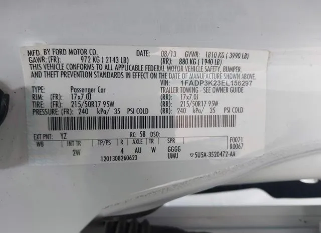 1FADP3K23EL156297 2014 2014 Ford Focus- SE 9