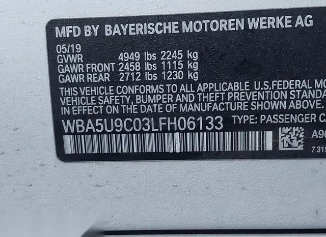 WBA5U9C03LFH06133 2020 2020 BMW 3 Series- M340I Xdrive 9