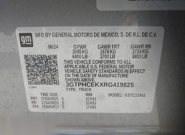 3GTPHCEKXRG419825 2024 2024 GMC Sierra- 1500 2Wd  Short Box 9