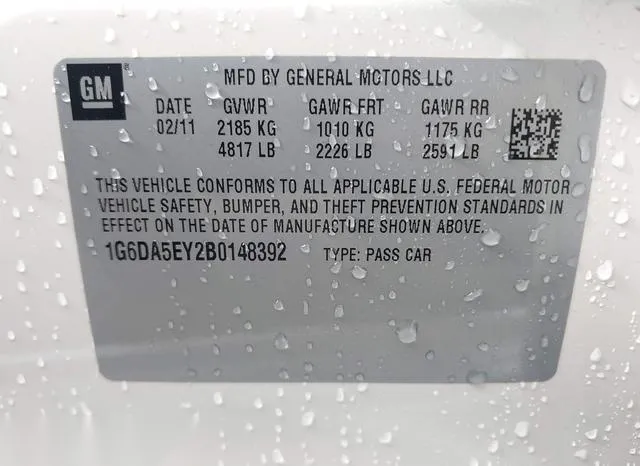 1G6DA5EY2B0148392 2011 2011 Cadillac CTS- Standard 9