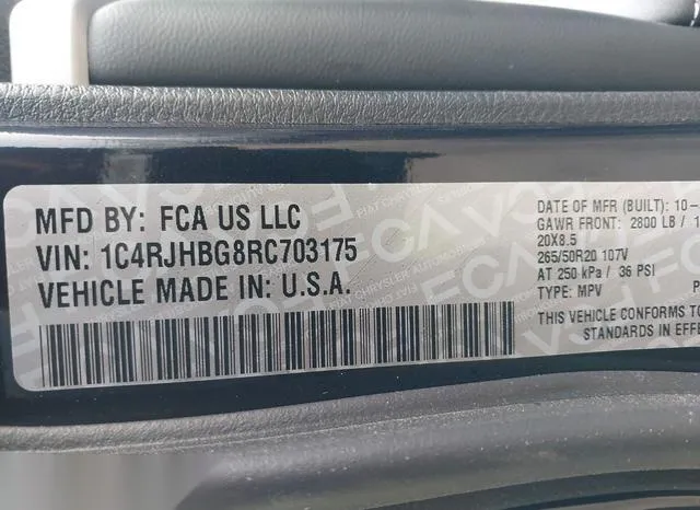 1C4RJHBG8RC703175 2024 2024 Jeep Grand Cherokee- Limited 4X4 9