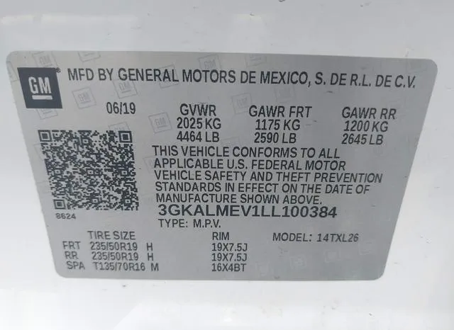 3GKALMEV1LL100384 2020 2020 GMC Terrain- Fwd Sle 9