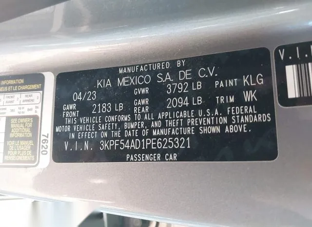 3KPF54AD1PE625321 2023 2023 KIA Forte- Gt-Line 9