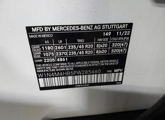 W1N4M4HB5PW285460 2023 2023 Mercedes-Benz GLB-Class- GLB250 9