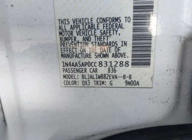 1N4AA5AP0CC831288 2012 2012 Nissan Maxima- 3-5 SV 9