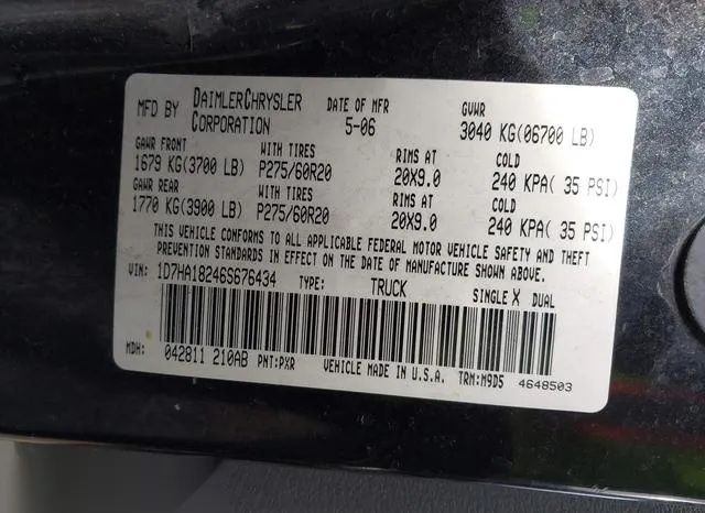 1D7HA18246S676434 2006 2006 Dodge RAM 1500- Slt 9