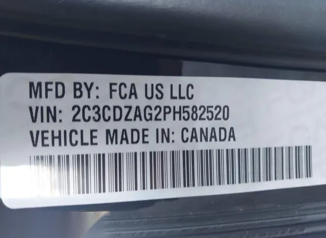 2C3CDZAG2PH582520 2023 2023 Dodge Challenger- Sxt 9