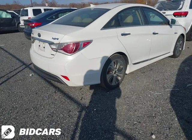 KMHEC4A4XDA077203 2013 2013 Hyundai Sonata- Hybrid Limited 4