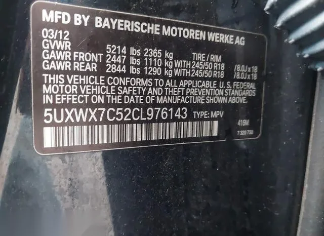 5UXWX7C52CL976143 2012 2012 BMW X3- 35I 9