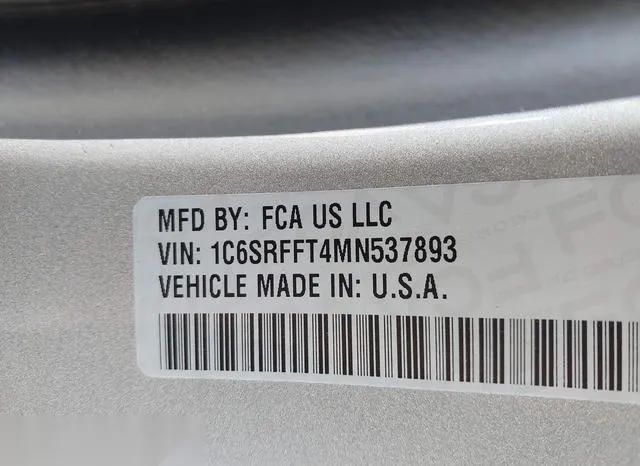 1C6SRFFT4MN537893 2021 2021 RAM 1500- Big Horn  4X4 5-7 Box 9