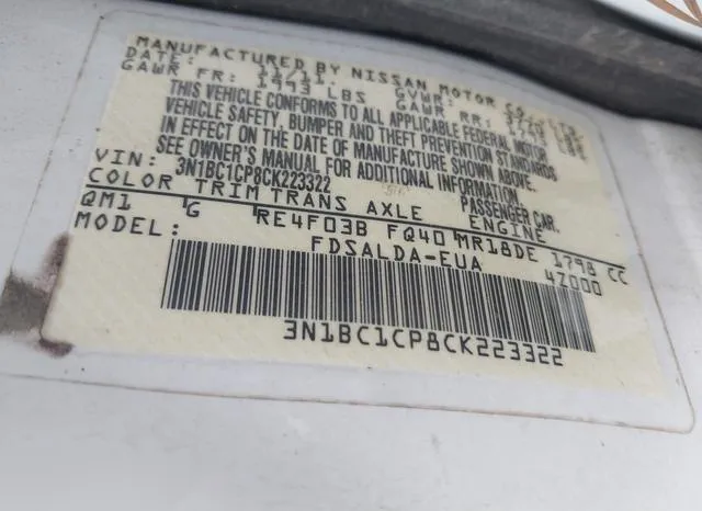 3N1BC1CP8CK223322 2012 2012 Nissan Versa- S 9