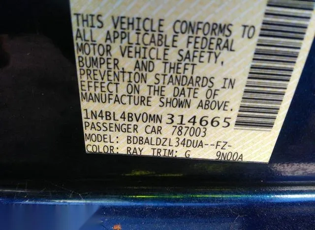 1N4BL4BV0MN314665 2021 2021 Nissan Altima- S Fwd 9