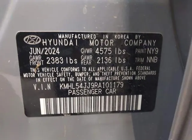 KMHL54JJ9RA101179 2024 2024 Hyundai Sonata- Hybrid Limited 9