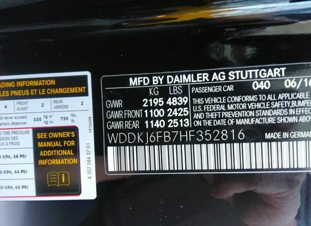 WDDKJ6FB7HF352816 2017 2017 Mercedes-Benz E 400 9